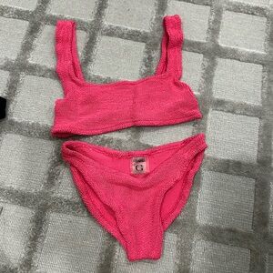 Hunza G Pink Swim Set